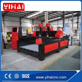 YH1825 cnc carving marble granite stone machine with double heads